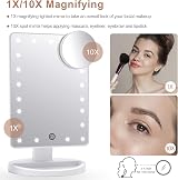 FASCINATE Makeup Vanity Mirror with 21 LED Lights & 10X Magnification view 4