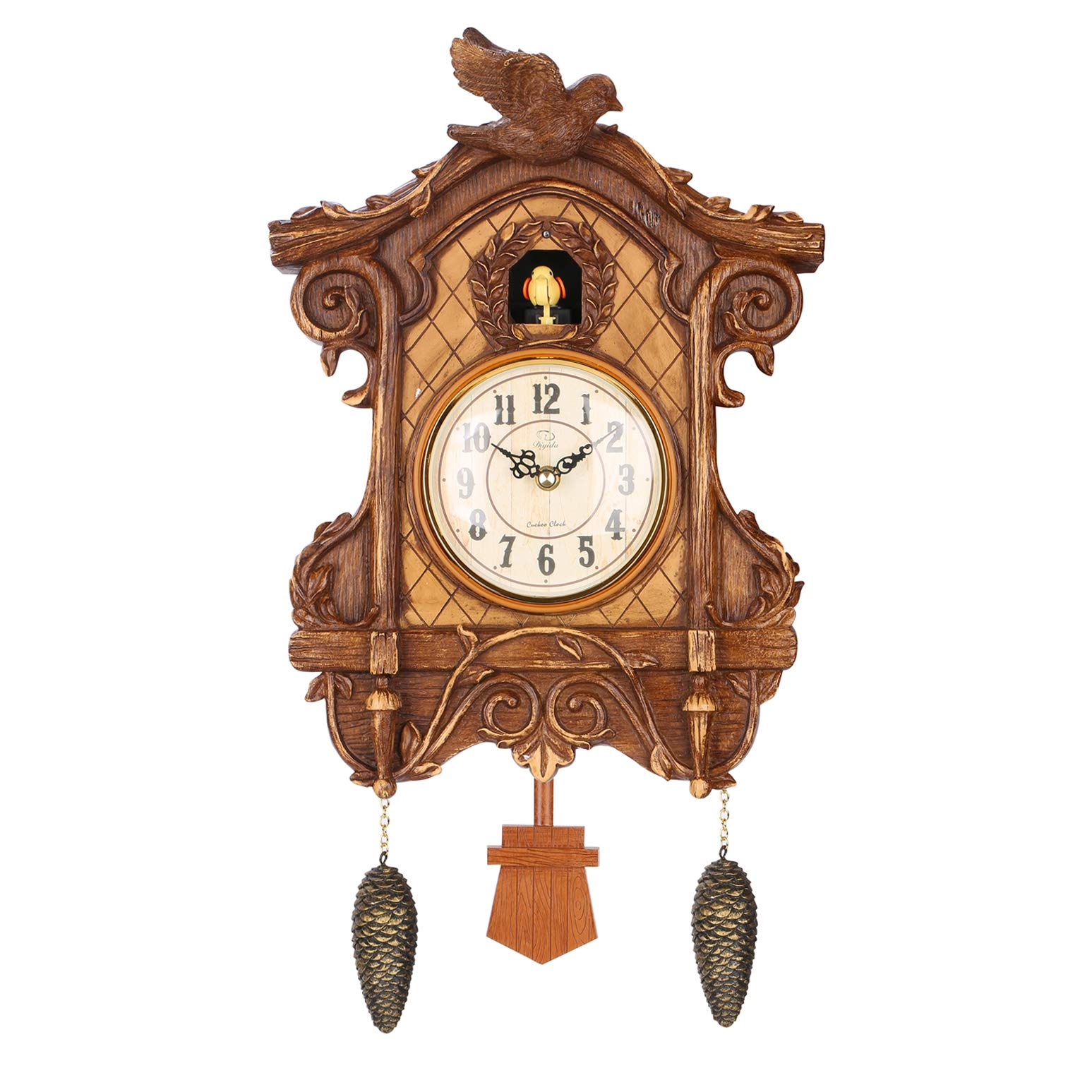 PQ Vivid Large Cuckoo Clock、Wall Cuckoo Clock,Chime Has Automatic Shut