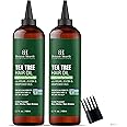 Botanic Hearth 100% Pure Tea Tree Oil for Hair (6.7 fl oz, Pack of 2) | Infused with Jojoba & Grapeseed Oils | Soothes Itchy Scalp & Fights Dandruff | Non GMO Verified
