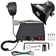 Police Siren Speaker - DC 12V 200w Car PA System kit with emergency siren horn Speaker loud 9 sound Wired Handheld Microphone Loudspeaker Emergency Siren Electronic For vehicles Truck UTV ATV