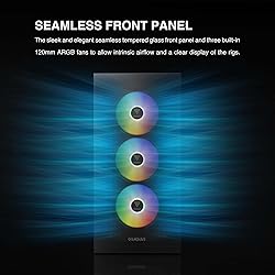 GAMDIAS ATX Mid Tower Gaming Case with 3 x 120mm