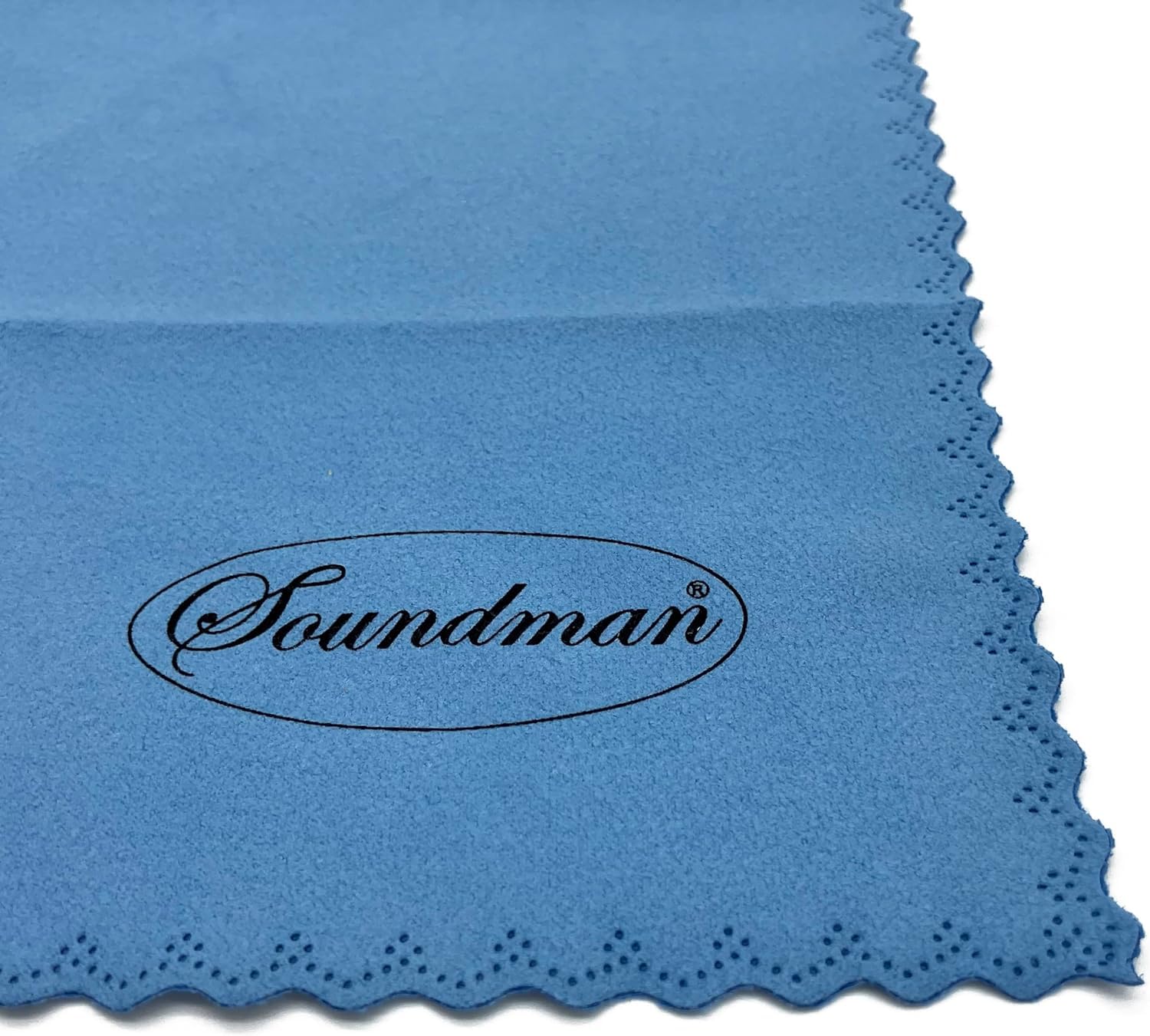 Soundman Microfiber Cloth for Saxophone Cleaning, Blue (1pc)