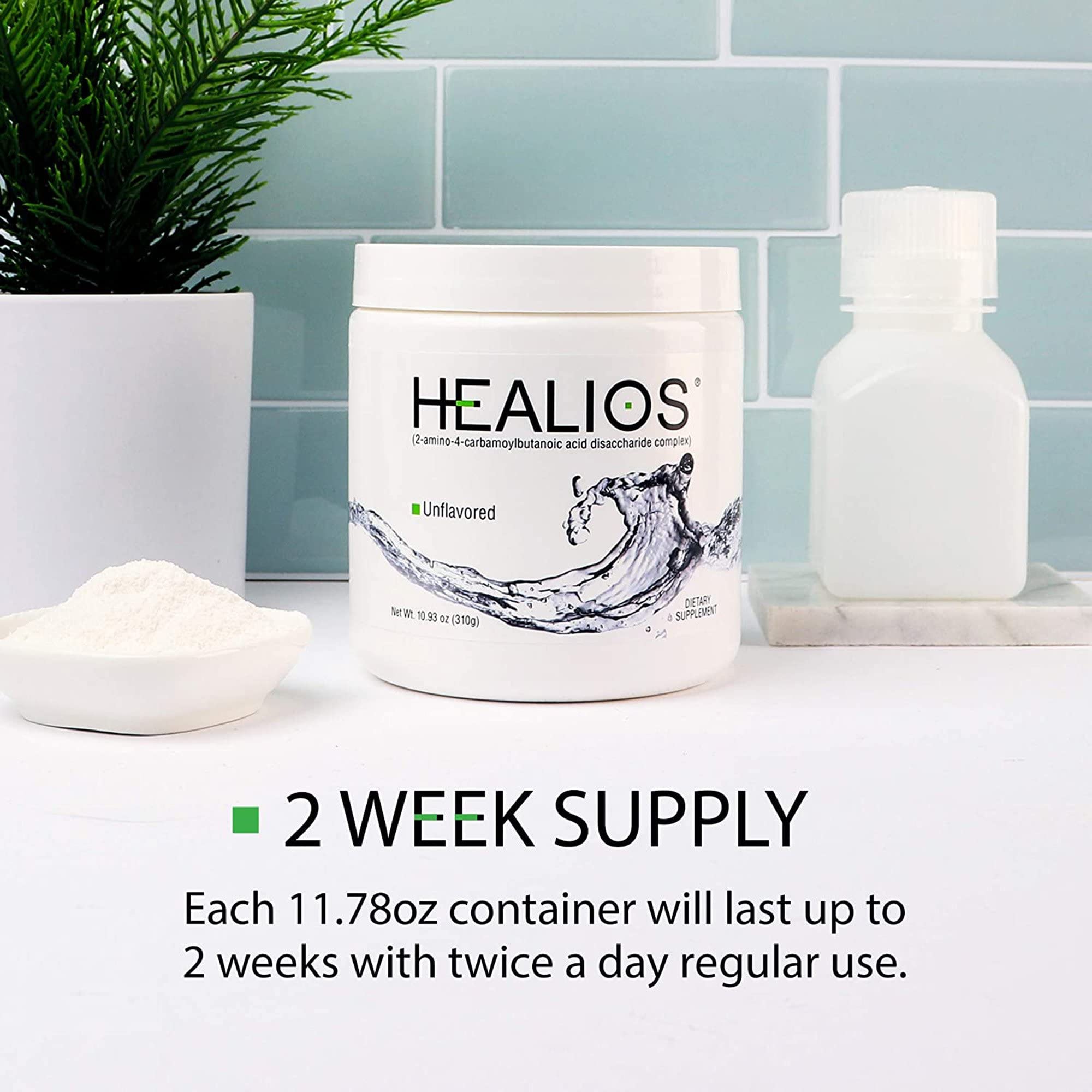 Healios Unflavored Oral Health and Dietary Supplement, Powder Form, Naturally Sourced L-Glutamine Trehalose L-Arginine, 10.93 Ounces