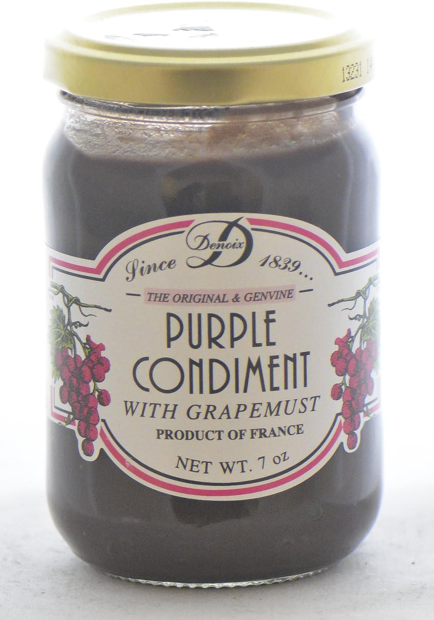 French Violet Mustard - Purple Condiment with Grapemust - 29.5oz