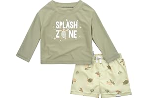 GERBER 2-Piece Baby & Toddler Boys Later Gator Rash Guard & Swim Trunks Set