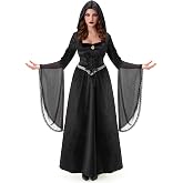 Spooktacular Creations Halloween Witch Costume Women, Witch Black Gothic Dress Costume, Sorceress Costume for Halloween Party