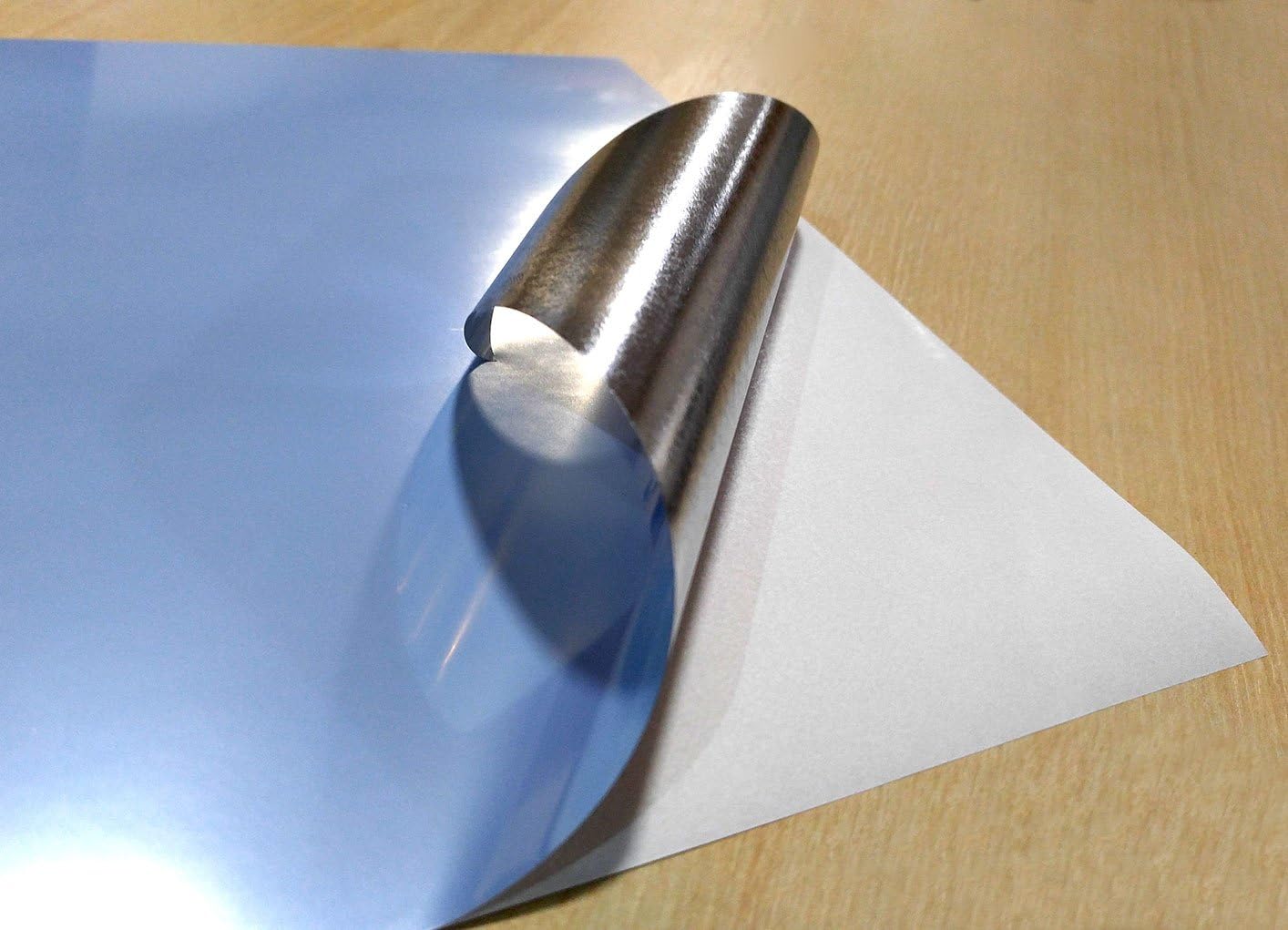 10 sheets high quality a4 vinyl glossy pearl metallic silver self