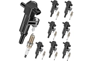 SYKRSS 8-Pack UF601 Ignition Coils & 4469 Spark Plugs Kit Compatible with Dodge Dakota Ram 1500 Durango, Compatible with Jeep Commander Grand Cherokee 4.7L V8 - Replaces XP5325 LFR5AIX-11 5149049AB