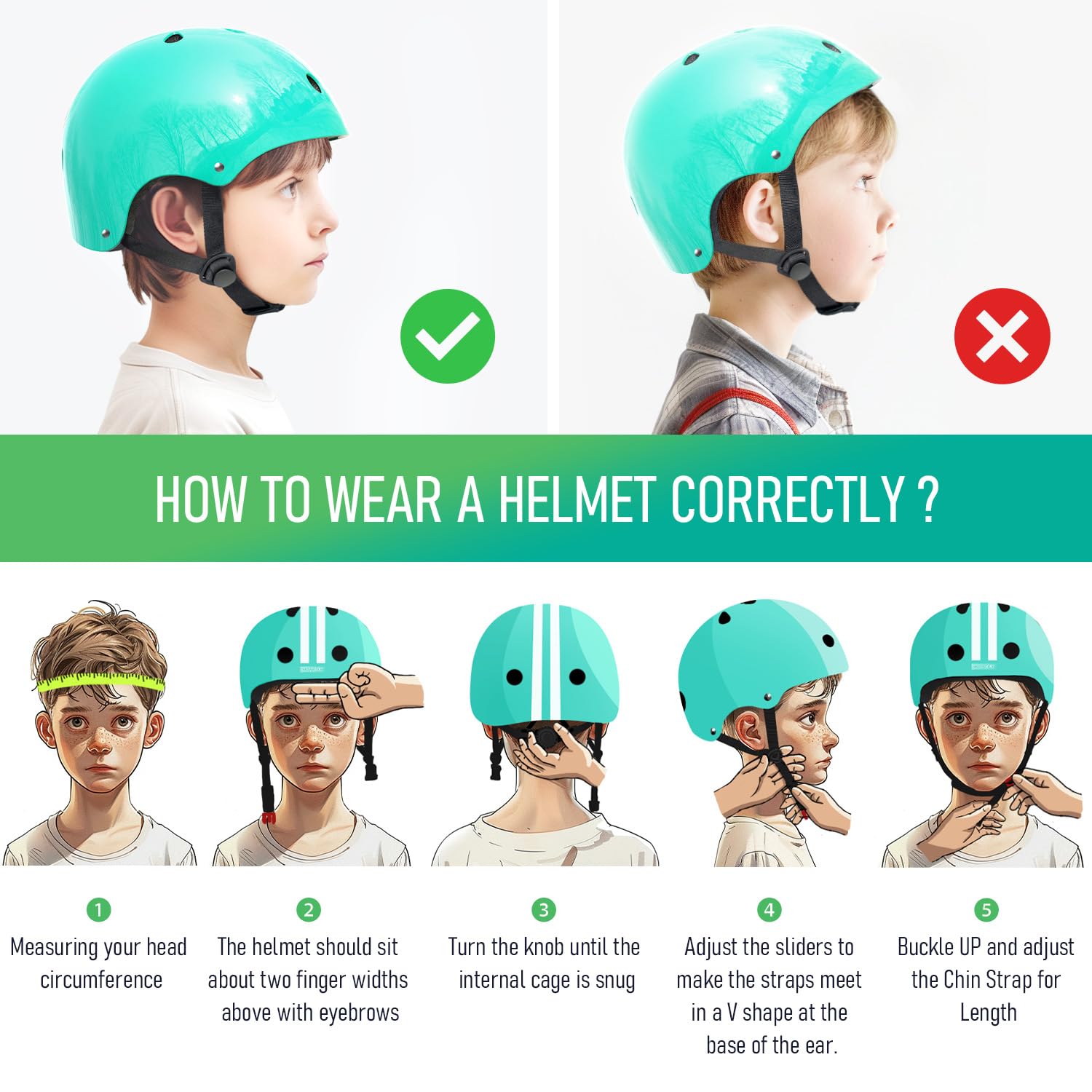 MOUNTALK Kids/Toddler Bike Helmet,Skateboards Helmets for Age 3-5/5-8/8-14 Years Old Junior Boys and Girls Helmet, Adjustable 3 Sizes Cover Children to Adult