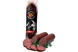 THREE SISTERS MEATS Dry Cured Chorizo Link (6oz) - A Taste of Northern Spanish Chorizo - Vegetarian-Diet-Fed, ABF Chorizo Pork- Versatile and Delicious Aged Spanish-style Chorizo Link