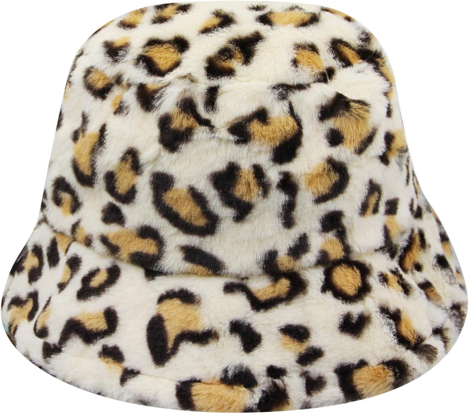 KINGSEVEN Women Girls Winter Bucket Hat Faux Fur Winter Warmer Hat