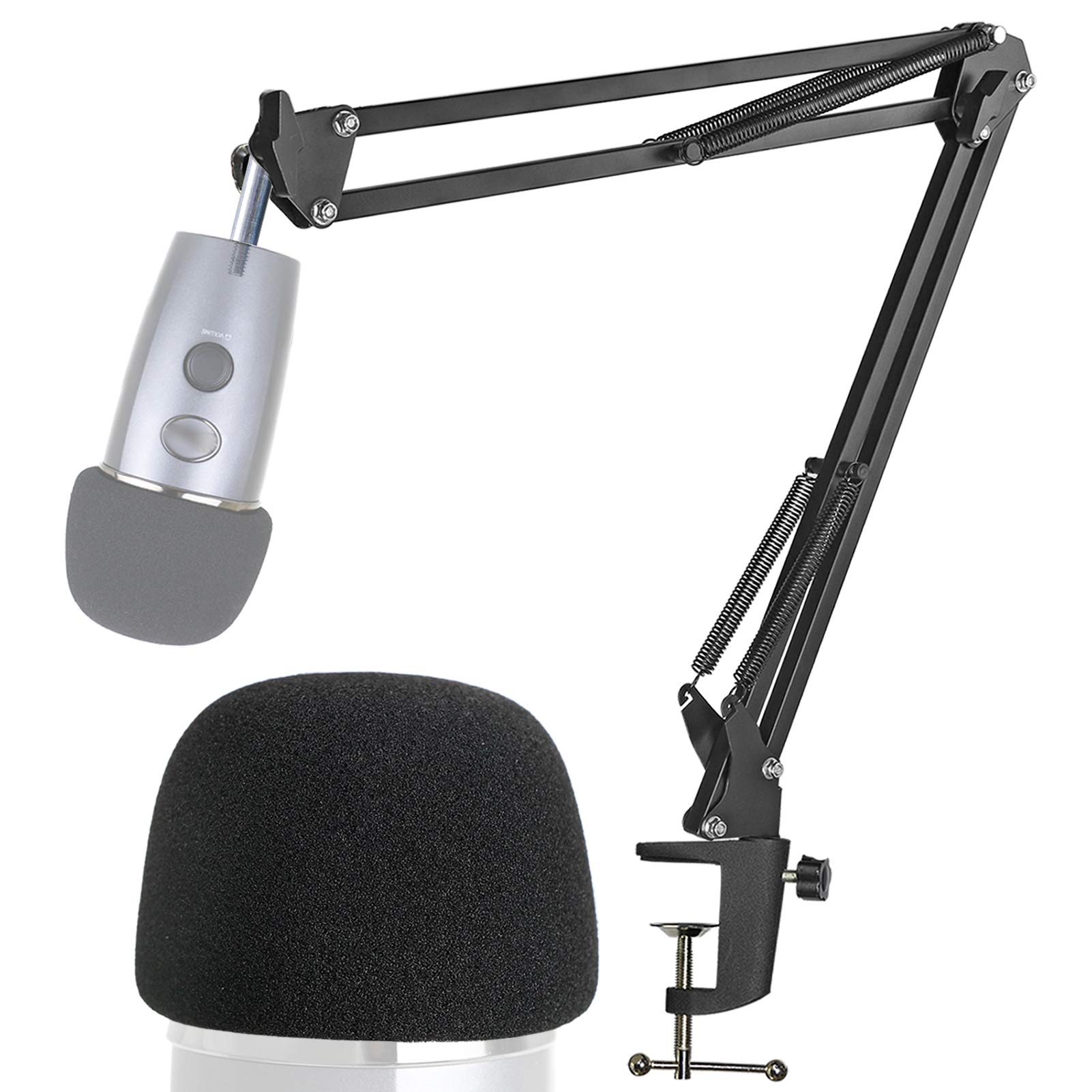 Photo 1 of Yeti Nano Mic Stand with Pop Filter - Microphone Boom Arm Stand with Foam Cover Windscreen for Blue Yeti Nano Mic by YOUSHARES