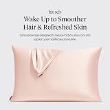 Kitsch Satin Pillowcase with Zipper, Blush, Queen Size, Machine Washable view 2
