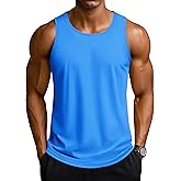 TACVASEN Men's Workout Tank Tops Sleeveless UPF 50+ Summer Sun Shirts Quick Dry for Running Swim Gym Beach