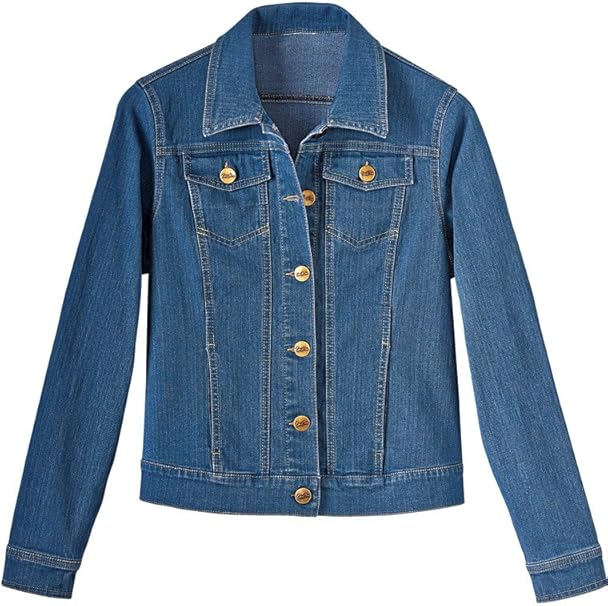Chicos Women/’s Classic Stretch Denim Jacket
