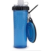 thumbnail image 2 of Dexas Popware For Pets Snack Duo Dual Chambered Hydration Bottle And Snack Container With Collapsible Pet 2 of 11