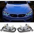 Yellow DRL Modules For 2018-2020 B-MW F80 M3 F32 F82 M4 F36 LCI 425d 430d 430dX 430i 430iX 435dX 440i 440iX Adaptive Headlight, Angel Eye, 63117493229, 63117493230 (Ice Blue)