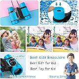 OSDUE Kids Binoculars 4x30 High Resolution Educational Toy for Ages 3-12 Boys view 6
