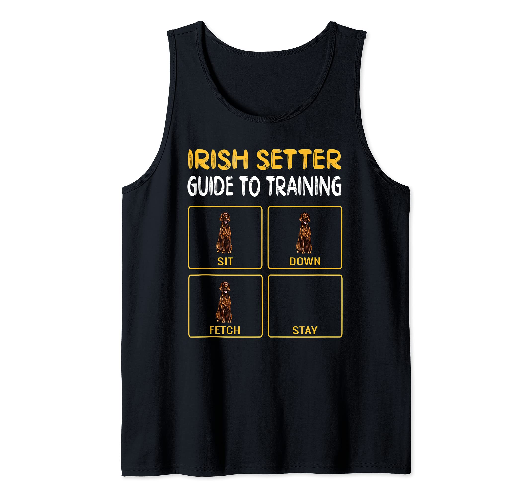 Funny Irish Setter Guide To Training Dog Obedience Trainer Tank Top