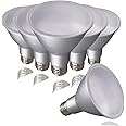 SATCO S29431-12.5 Watt PAR30LN Long Neck Flood LED Light Bulbs - 3000K - 40 deg. Beam Angle - 120 Volt (6 Pack)