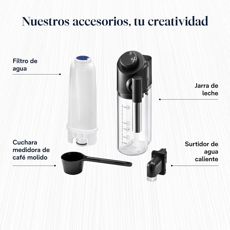 Magnifica Evo - Cafetera Superautomática 7 Bebidas Plata/Negro — foto 8 de 8