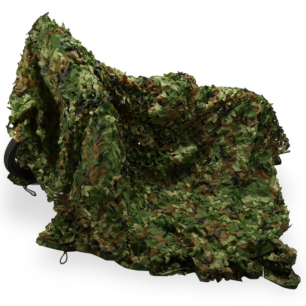Greensen Camouflage Netting 2x3m Camo Netting, 150d Oxford Polyester Outdoor Camo Net Hhunting Shelters for Shooting Decoration Sunshade Camping and Building Shelters
