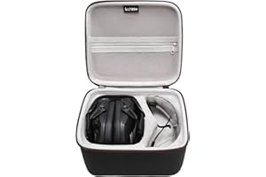 LTGEM Case for Walker's Razor Slim Ear Muffs and Safety Eyewear Glasse - Hard Storage Travel Protective Carrying Bag
