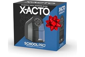 X-ACTO Pencil Sharpener, SchoolPro Electric Pencil Sharpener, Heavy Duty Electric Pencil Sharpener for School, Classroom and 