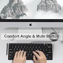 Ultra-Slim 78keys USB-C Mini Wired Keyboard with