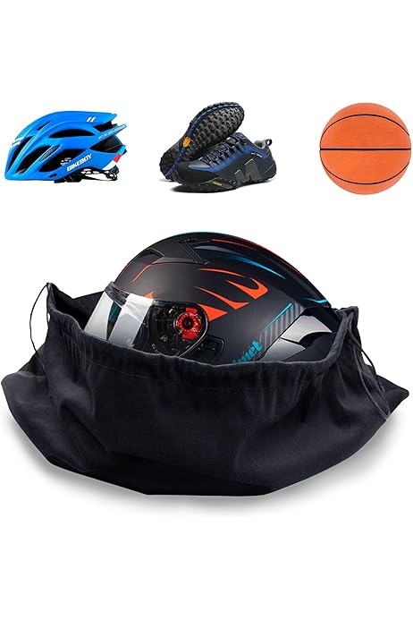 Sweetude 3 Pcs Motorcycle Helmet Bags Welding Helmet Case Bag Drawstring Storage Bag Riding Backpack Lightweight Sports Gym Sack For Ski Bicycle Training Hiking Travel