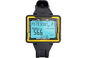 CRESSI Raffaello Scuba Diving Wrist Computer, Black/Yellow