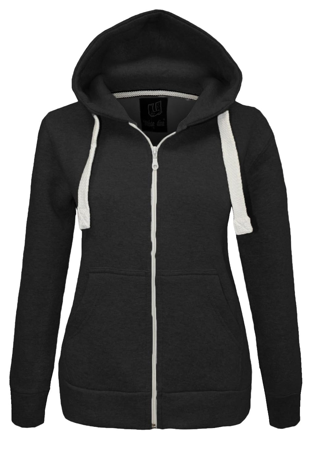 Children/'s Boys Girls Kids Hoodie Plain Zipped Hooded Sweatshirt Age 1-13