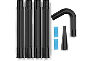 Sealegend Gutter Cleaning Tools for 2-1/2 in. Wet/Dry Vacuum Cleaner, Shop Vac Hose Attachments for Cleaning or Blowing Debris from Gutters Up to 5.6FT, Upgrade Lockout Design Shop Vac Accessories