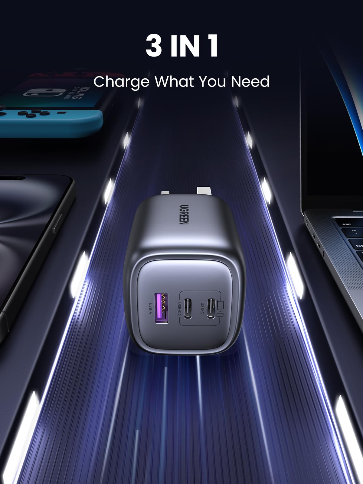 Ugreen 65W Gan Charger Uk In Real-World Use Charging Multiple Devices Simultaneously