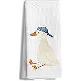 efgthyjdh Funny Goose Kids Hand Towels Bathroom Decorative, Kids Bathroom Decor, Cute Farm Animal Hand Towels for Washroom Restroom Toilet, 16x24 Inch