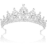 SuPoo Silver Crown Tiaras for Women Birthday Crown Crystal Crowns for Women Queen Tiara Rhinestone Headband Hair Accessories Gems Princess Decoration for Wedding Prom Halloween Christmas Gifts