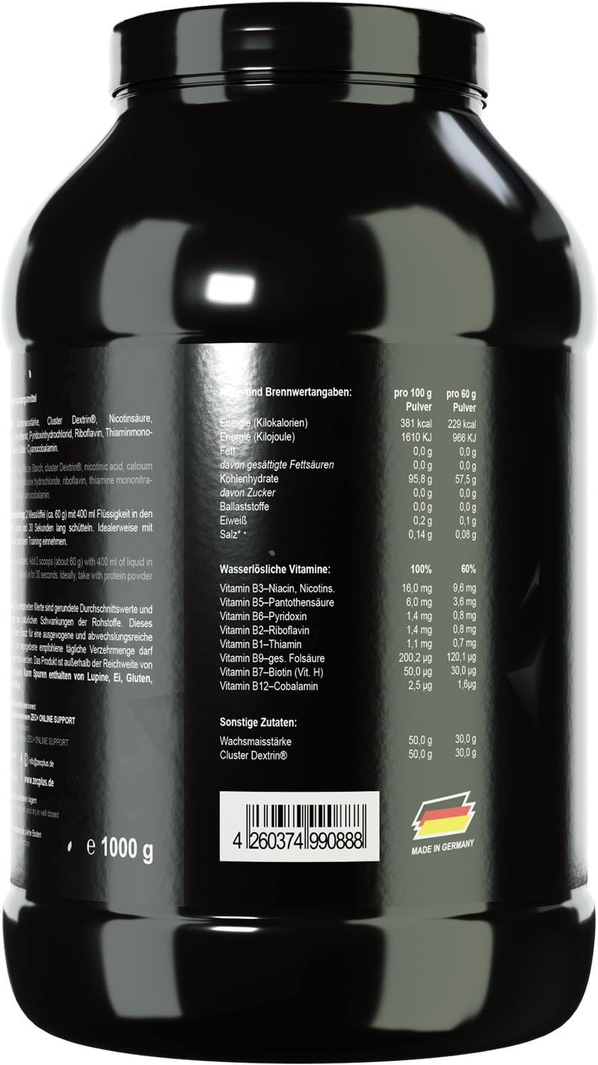 Zec+ Designer Carbs, Unflavored, 1 kg, 1000g - Image 3