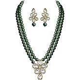 I Jewels Gold Plated Indian Wedding Matha Patti - Kundan Pearl Bridal Headpiece, Floral Design - View #6