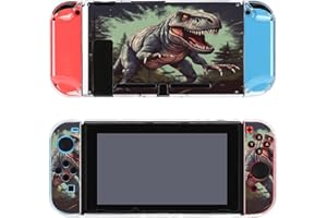 AoHanan Dinosaur Switch Screen Protector Case Cover Full Accessories Switch Game Case Protection Skin for Switch Console And Joy-Cons