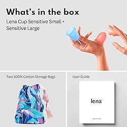 LENA Sensitive Menstrual Cups, Soft Reusable Period