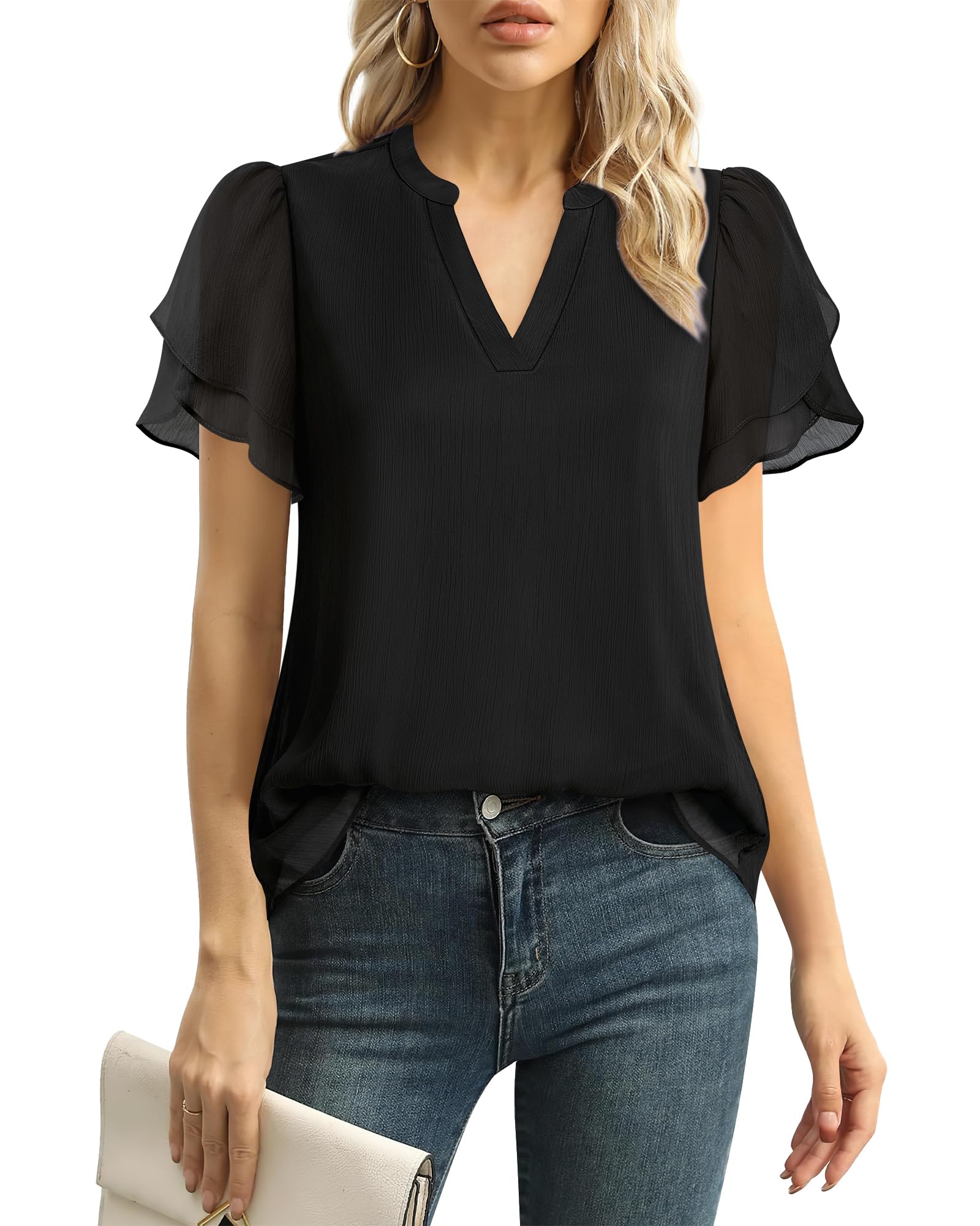 Lotusmile Business Casual Outfits for Women, Black