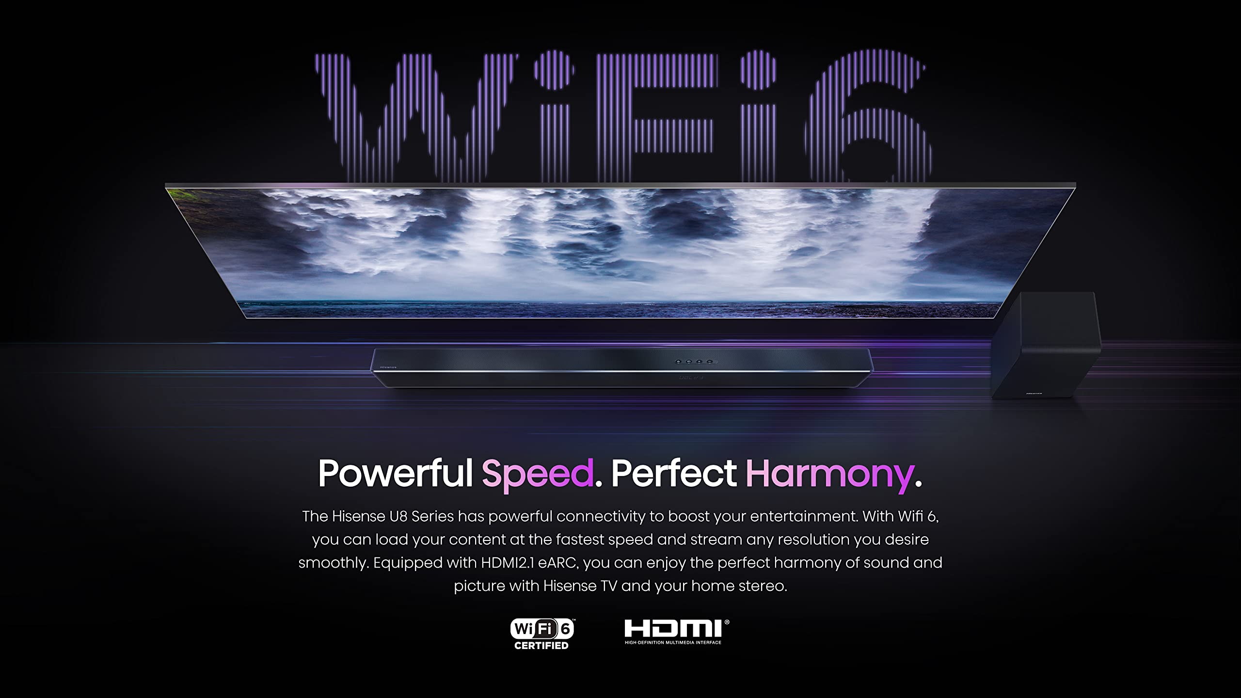 Hisense 55U8H QLED U8H Series Quantum 4K ULED Mini-LED 55-Inch Class Google Smart TV with Alexa Compatibility, Quantum Dot, 1500-Nit HDR10+, Black