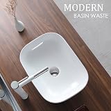 Hapilife Modern Brass Pop Up Waste Slotted Basin Sink Plug with Overflow view 9