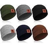 Silicherry 6 Pcs Sasquatch Beanie Sasquatch Hat Winter Knit Cuffed Beanie for Men Women Gifts for Christmas Birthday