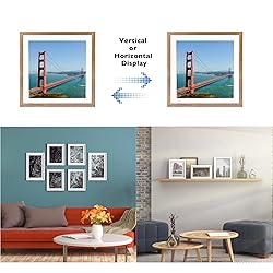 HEYTUYA 12x12 inch Picture Frame Rustic Brown for