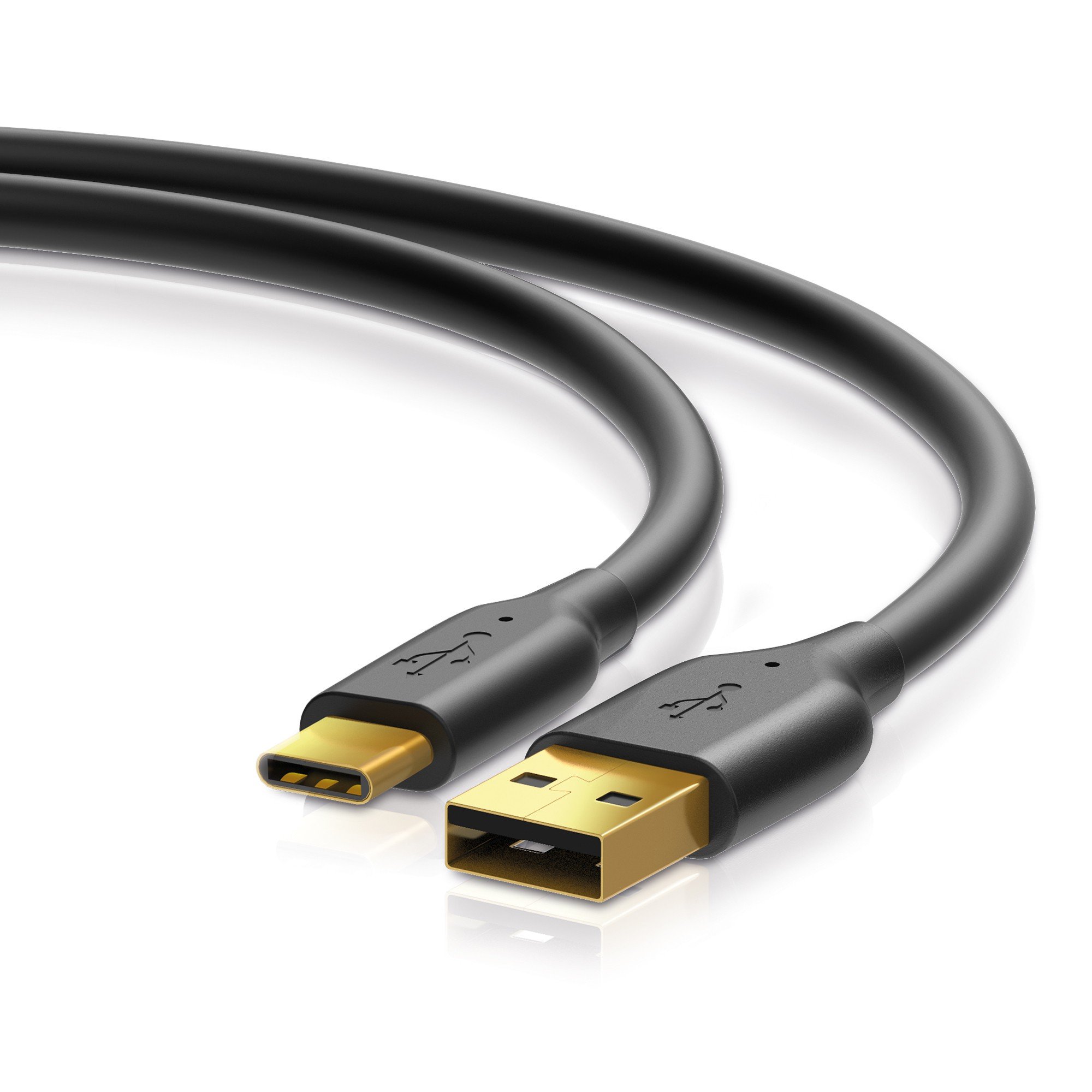 Sentivus USB 2.0 Cable - 1.5A - A Male/C Male - 2.00 m - Black