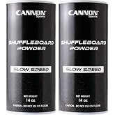 Cannon Sports Shuffleboard Powder - Premium Shuffleboard Wax with Granular Silicone Beads or Corn Meal - 3 Speed Options - Smooth Glide Non-Abrasive Shuffleboard Sand