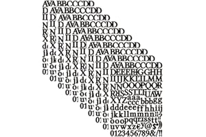 YMSDZHL 10 Sheets 1320 Alphabet Stickers Letter Sticker Vinyl Self-Adhesive Number Vinyl Stickers, Mailbox Numbers Labels DIY Crafts Art Making, Decals for Sign,Notebook,Classroom Decor