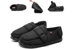 Siomlana Men Women Diabetic Shoes,Edema Footwear,Adjustable Magic Stickers for Fat Feet,Foot Diseases,Arthritis,Swollen Feet,Wide Feet,Big Toes,Valgus Feet,Deformed Feet