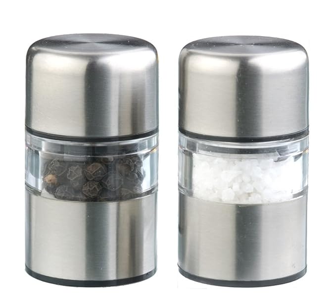 Camping Mini Gem Salt and Pepper Mill Set Amazon.co.uk Kitchen & Home